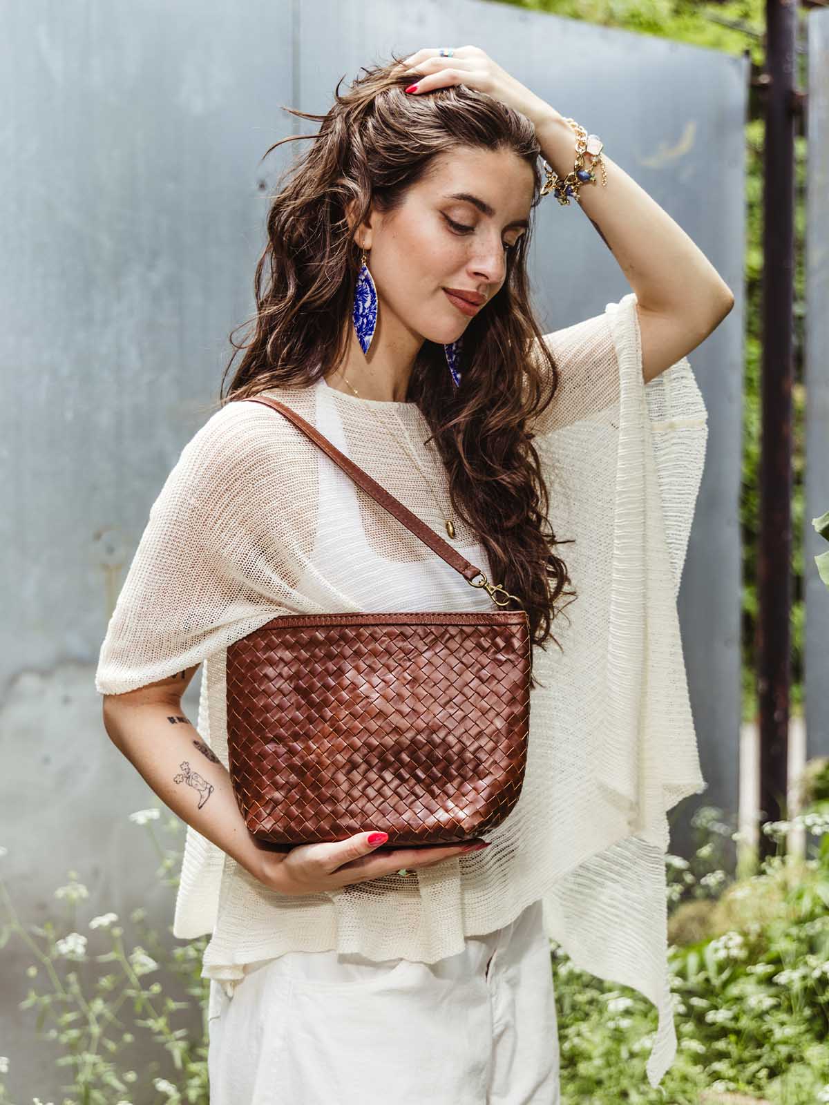 Deux Mains Woven Backpack - Responsibly Sourced Leather - Handcrafted Deux Mains | Handmade Leather Bags (@deuxmains_official  main image 2