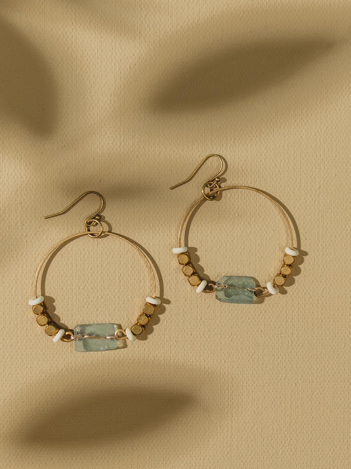 Roman Glass Beaded Earrings