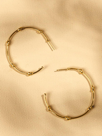 Knots of Freedom Hoop Earrings