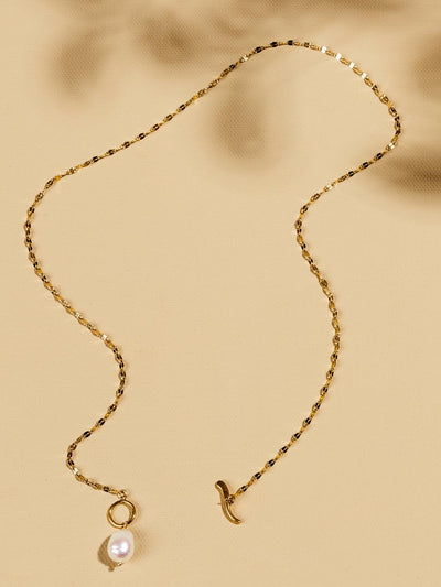 Walk on Water Gold and Pearl Necklace