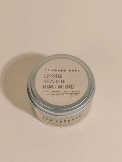 Candle sitting on table