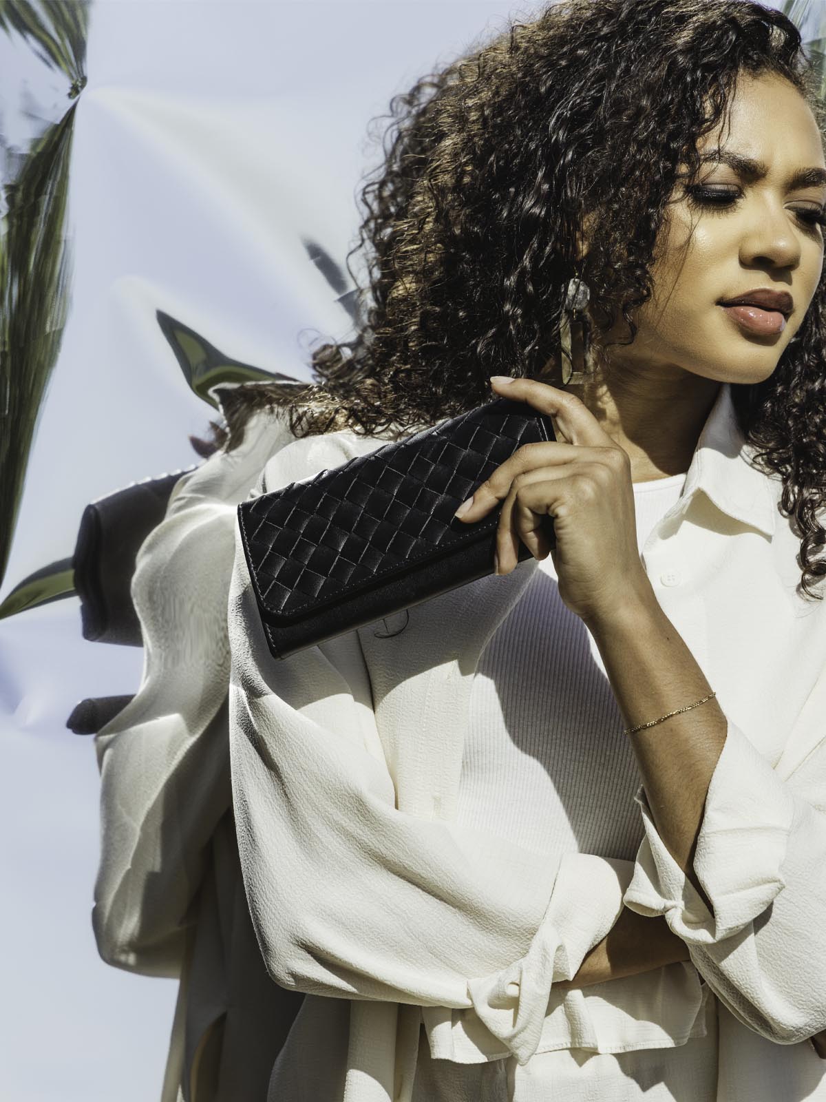 Large Black Leather Wallet