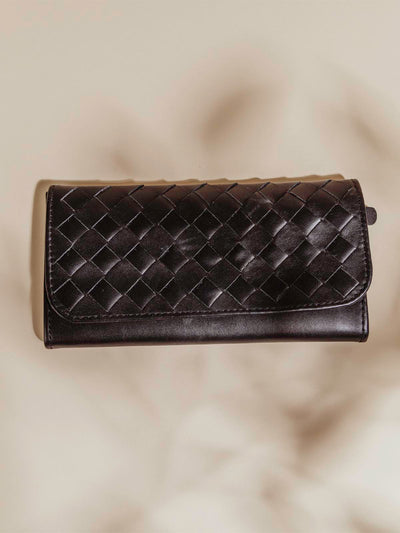 Large Black Leather Wallet
