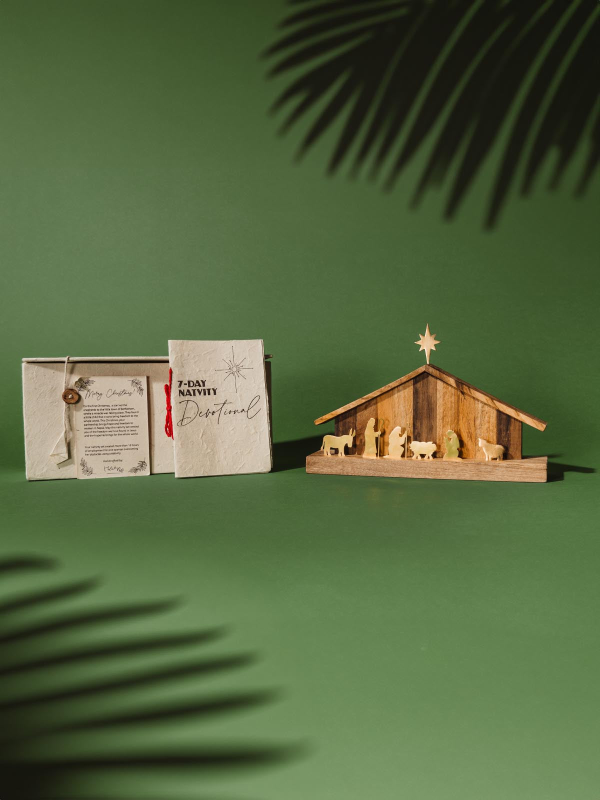 Wooden Nativity Scene