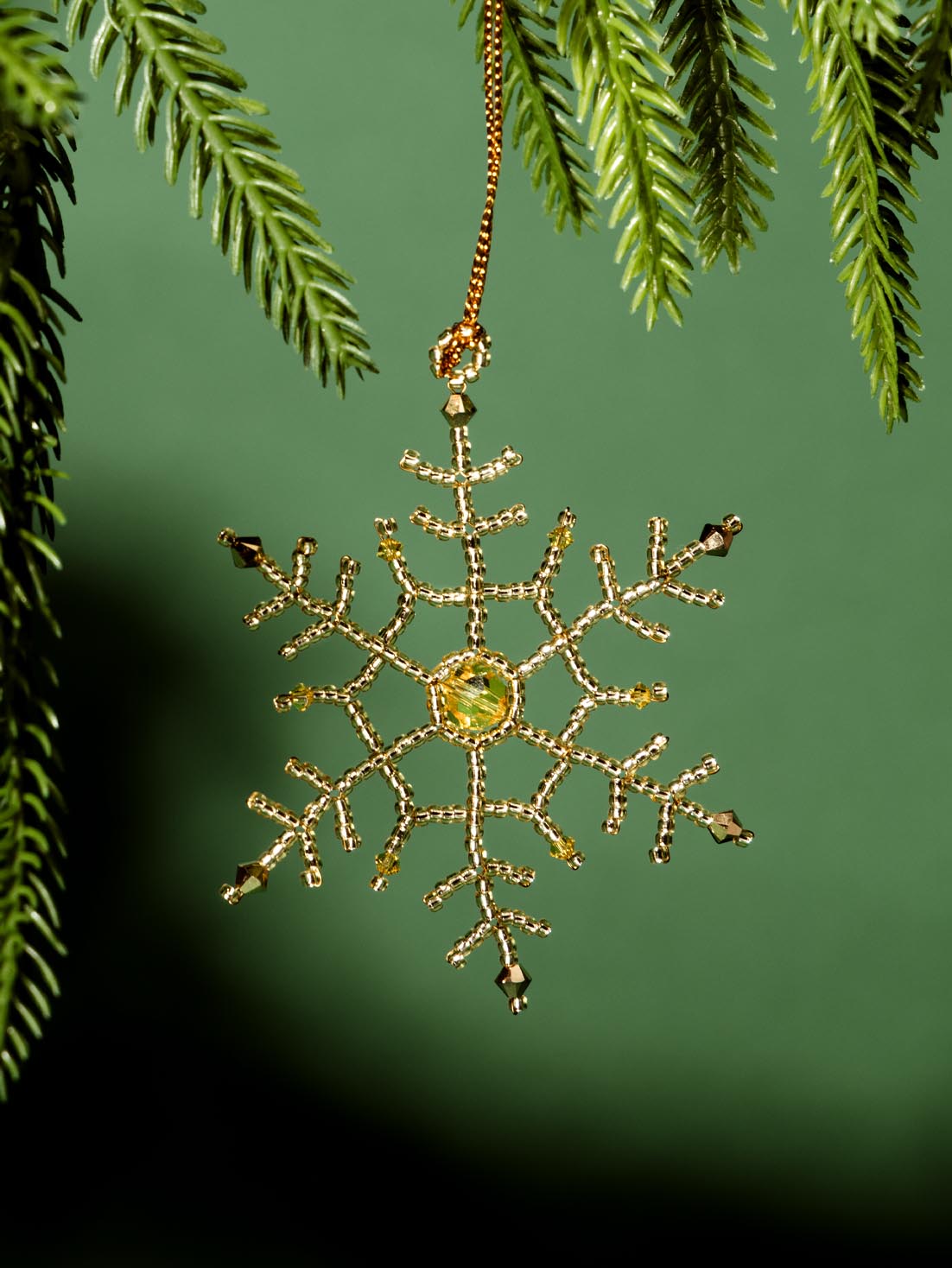 Gold Snowflake Ornament