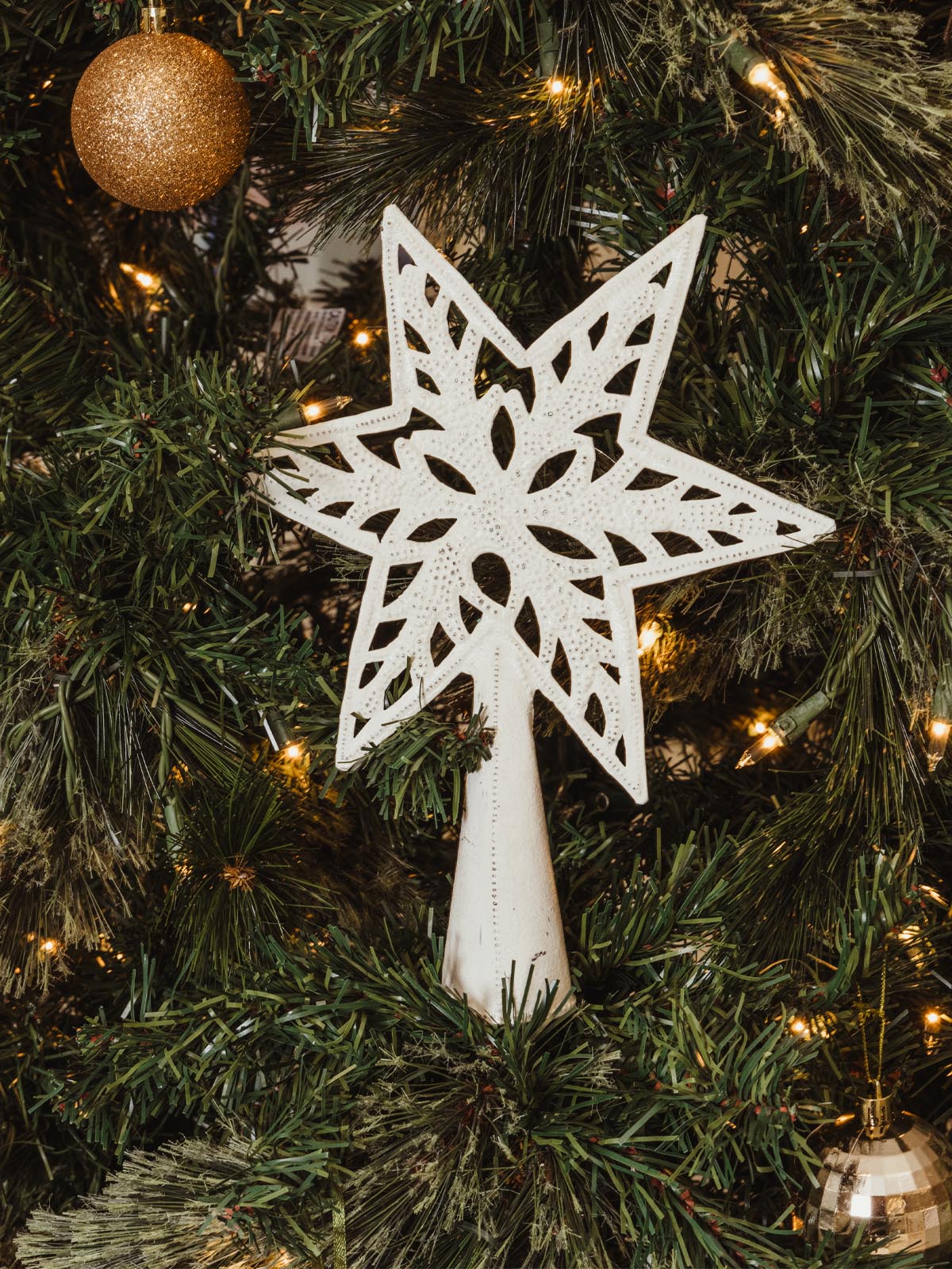 White Star Tree Topper