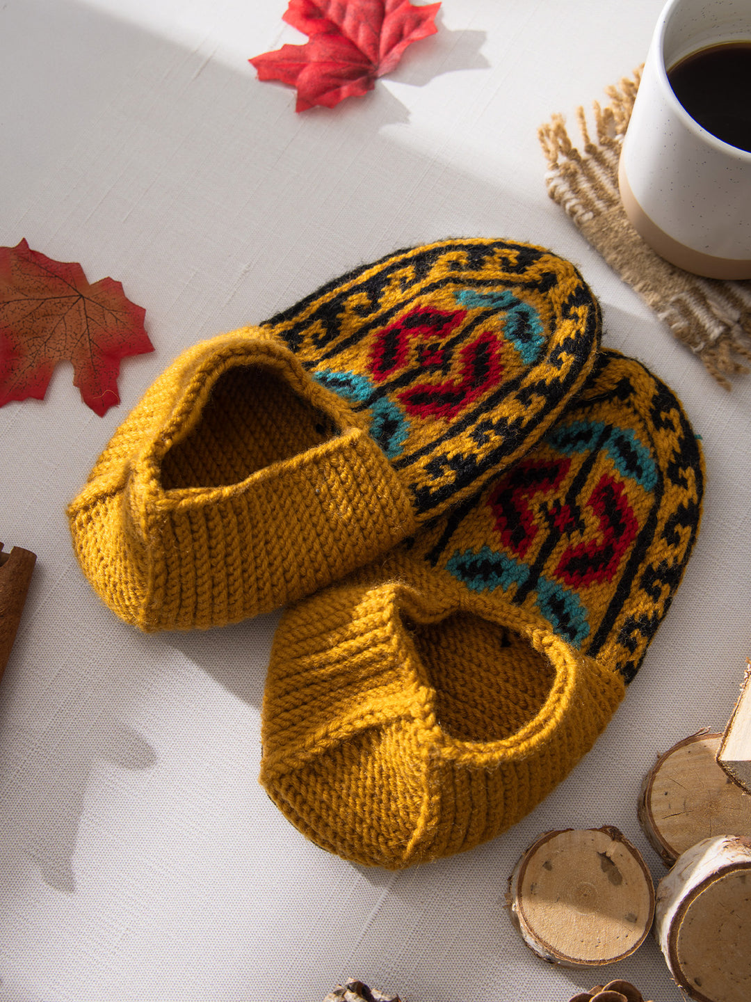 Slipper Socks in Mustard Joffa – Joffa Marketplace