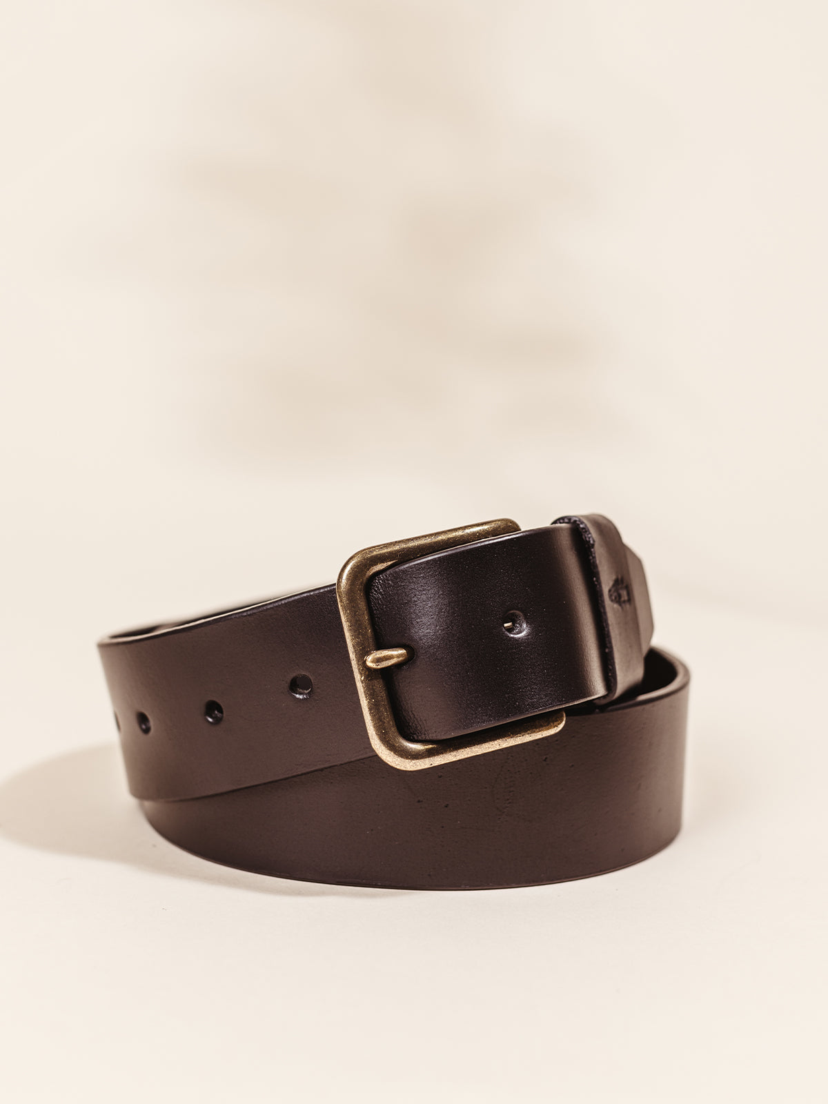 Billy Black Leather Belt