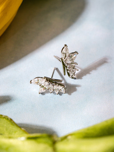 Time to Rise Sterling Silver Stud Earrings
