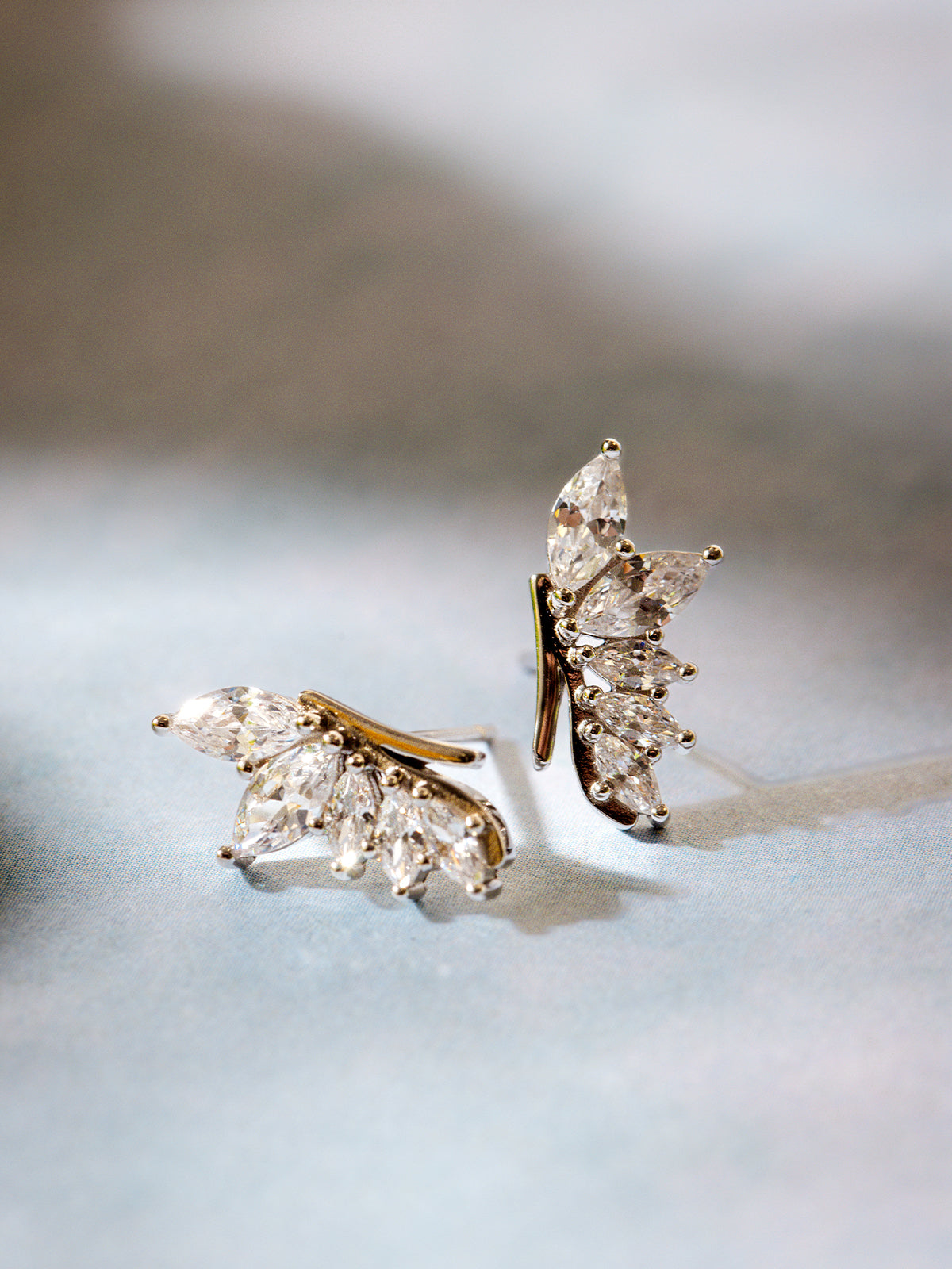 Time to Rise Sterling Silver Stud Earrings