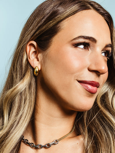 Love and Justice Half Hoop Earrings