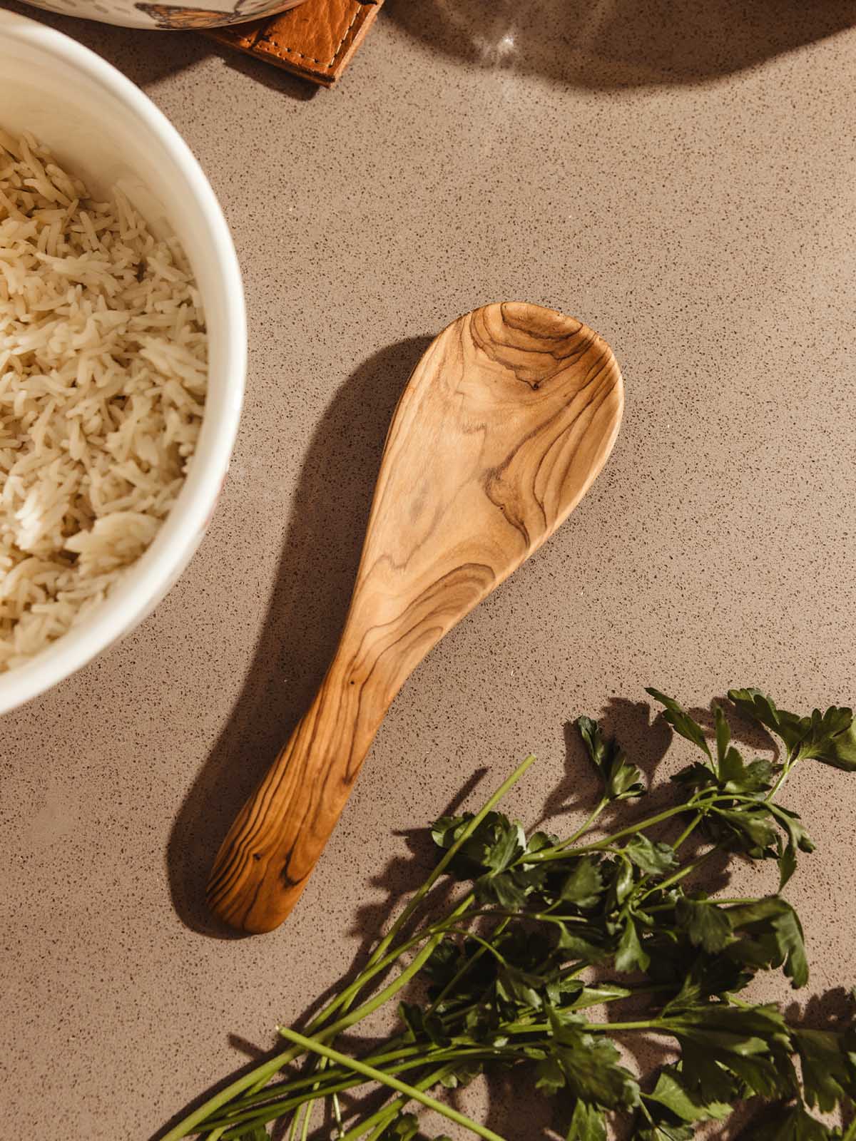 Olive Wood Rice Paddle | Joffa Marketplace