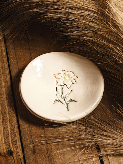 Birth Flower Ring Dish