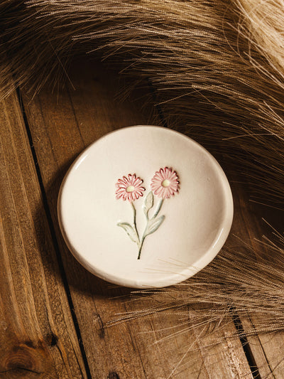 Birth Flower Ring Dish