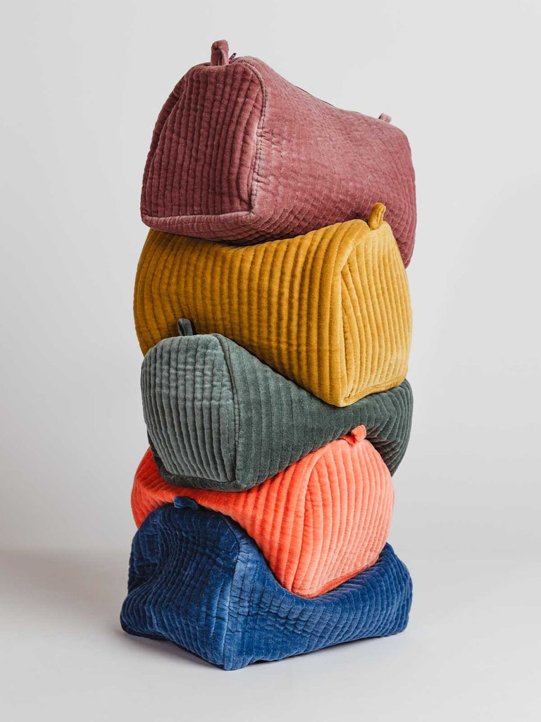 Velvet Quilted Cosmetic Bag | Joffa Marketplace