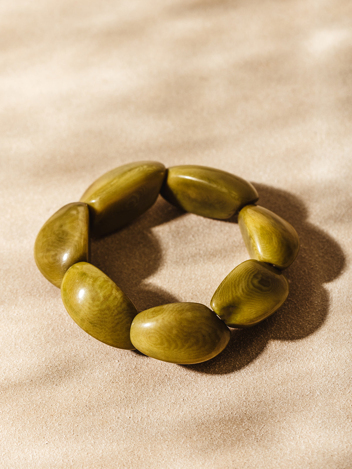 Chunky Olive Green Bracelet