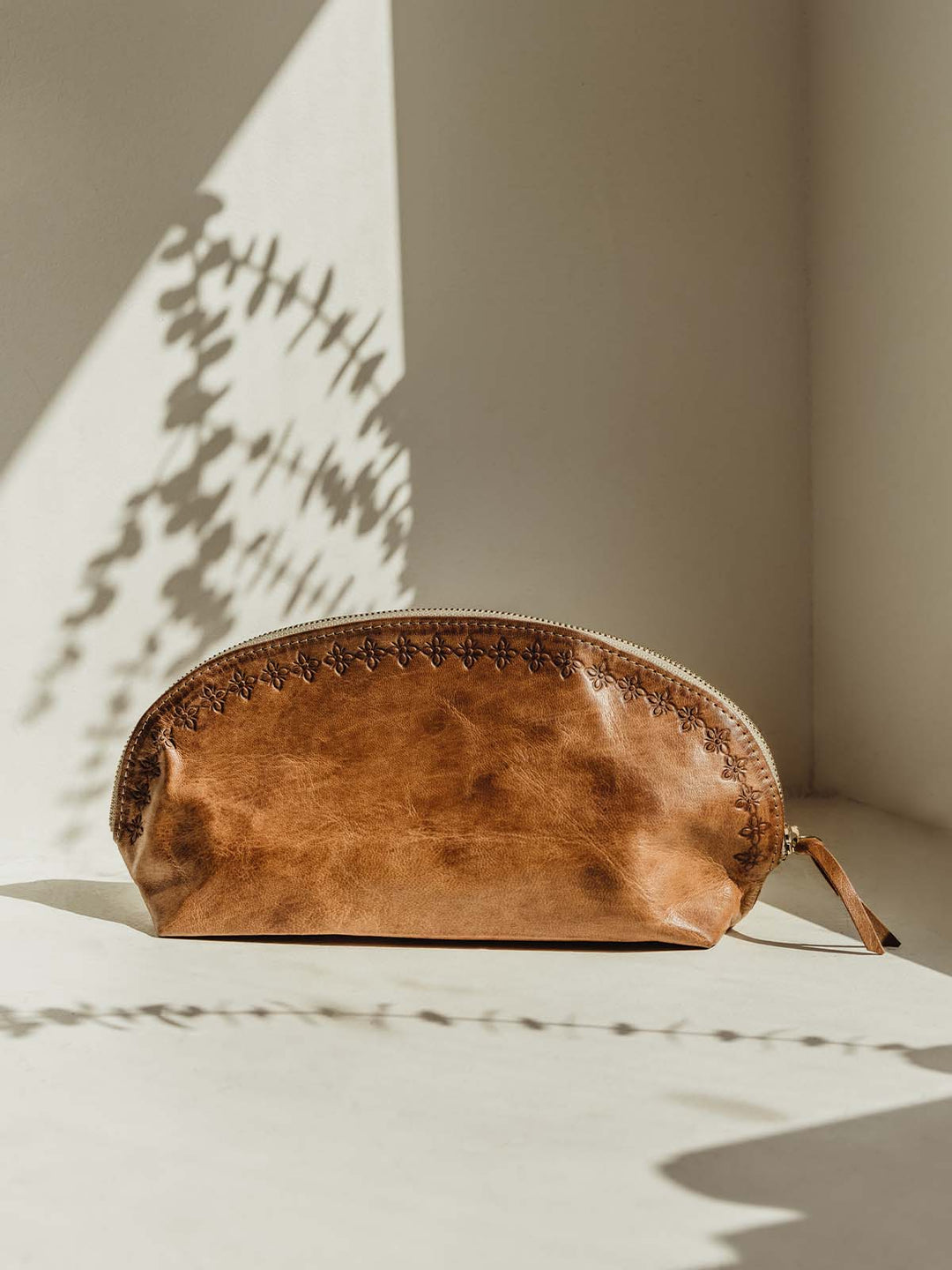 Brown Leather Travel Pouches in Small and Large | Joffa – Joffa